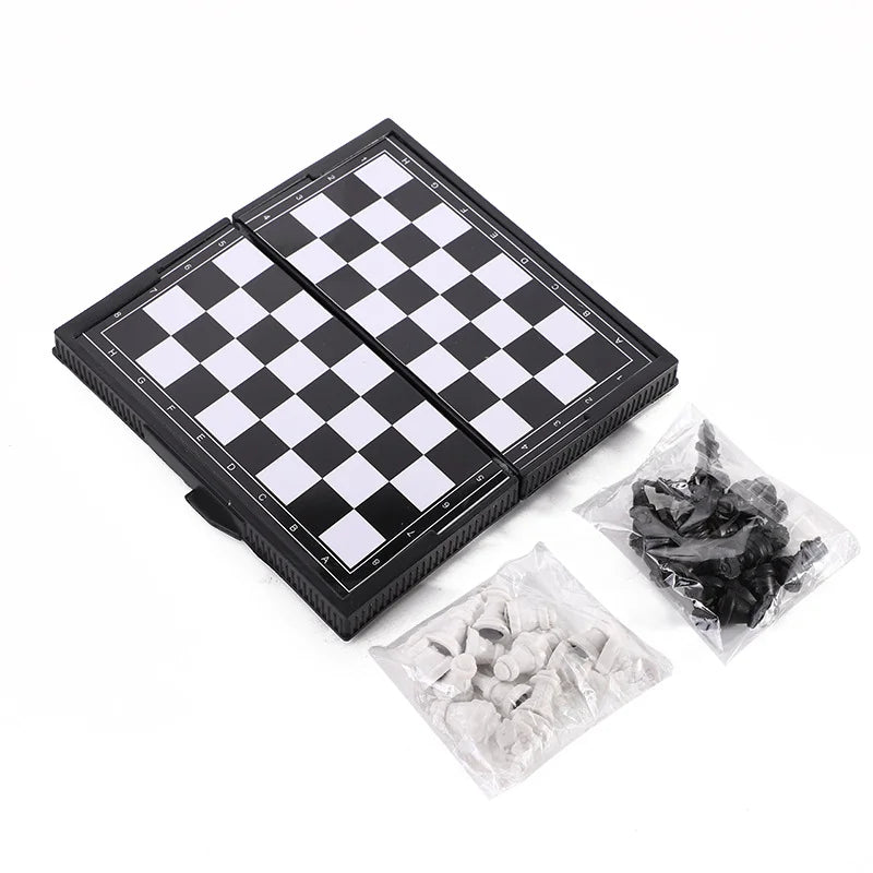 Ewerydays | Thinkoro Magnetisches Schachspiel Kinder – Faltbares Lernspiel aus Kunststoff für Reisen & Zuhause