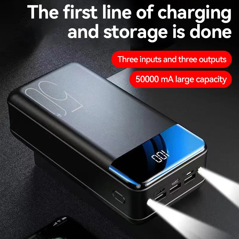 Ewerydays | PowerBloc – Powerbank 50000 mAh Schnellladung – Outdoor & Notfall-Energie