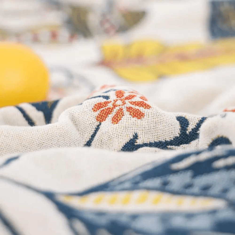 Ewerydays | Rustikales Baumwoll-Kissen mit floralem Muster, umkehrbares Design