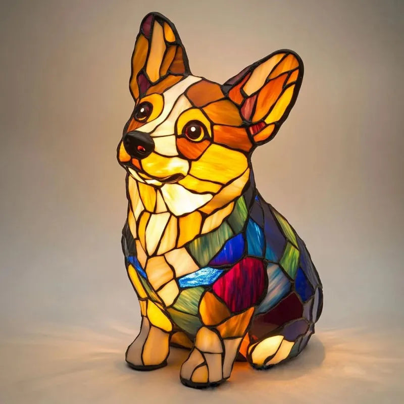Ewerydays | Hundelampe Corgi Glanzlicht – Kreative LED Außenlampe mit Hundemotiv für Garten & Balkon
