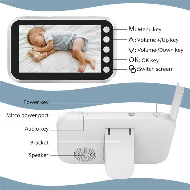 Ewerydays | Intelligentes Babyphone mit HD-Kamera, Nachtsicht & App-Steuerung