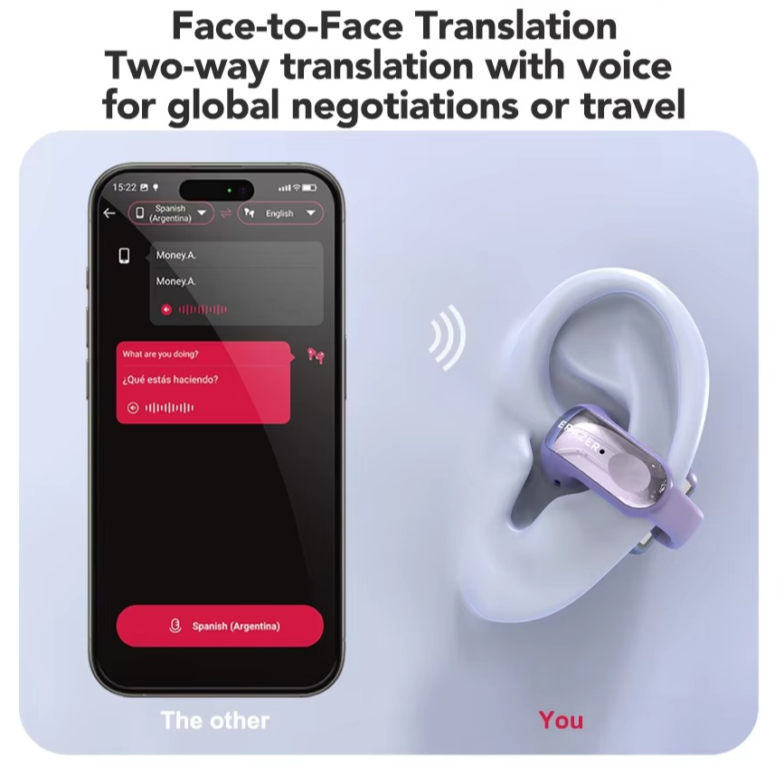 Ewerydays | XF28 Open-Ear True Wireless Übersetzung Kopfhörer mit ASMR-Funktionen