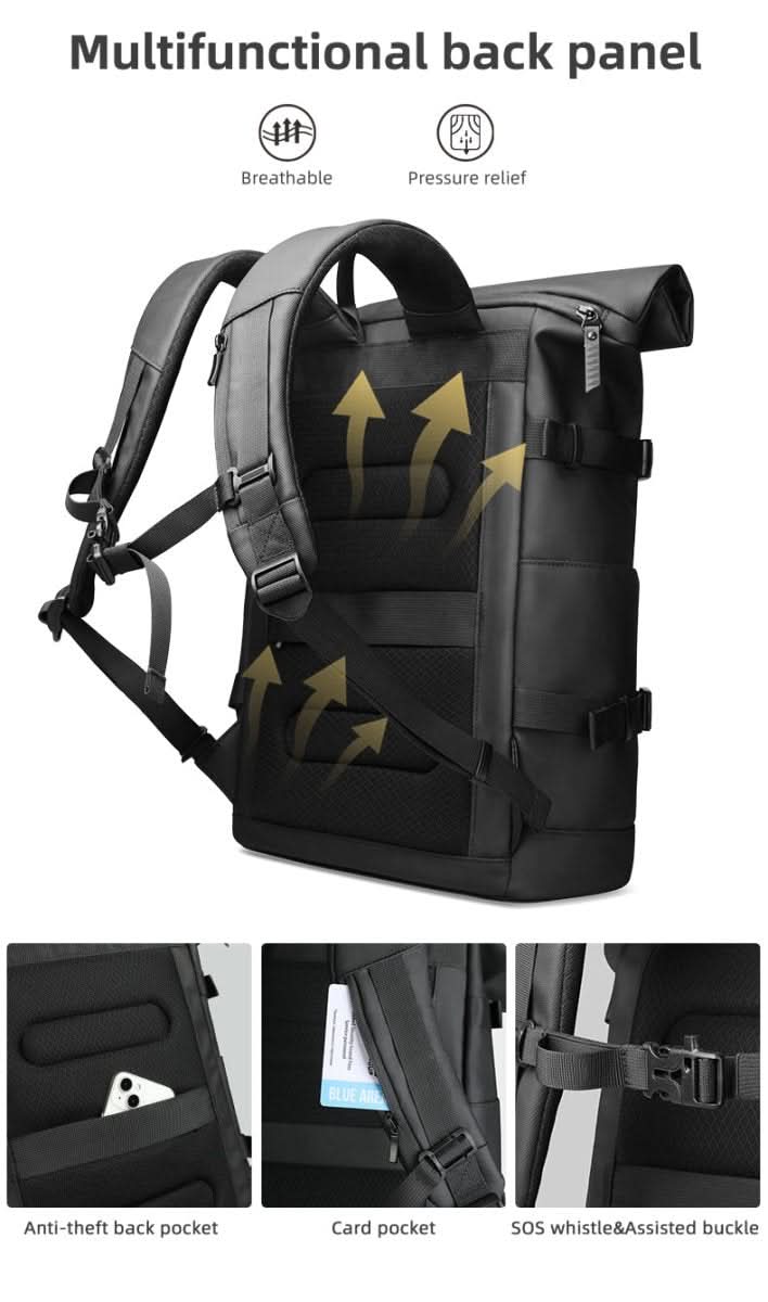 Ewerydays | Erweiterbarer Outdoor-Rucksack mit großem Volumen & Laptopfach