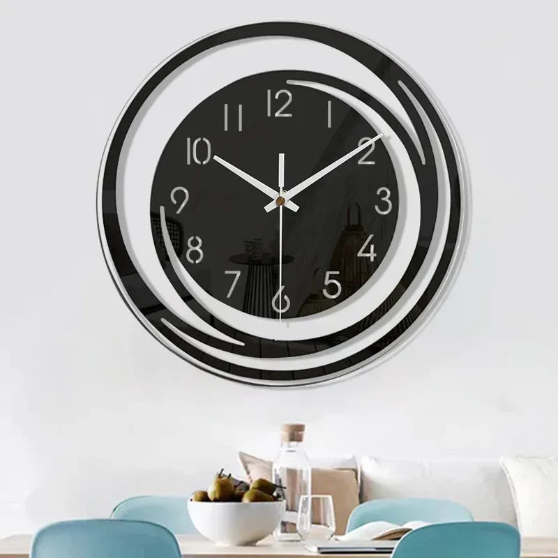 Ewerydays | Moderne Schwarze Wanduhr aus Acryl - ScandiTime