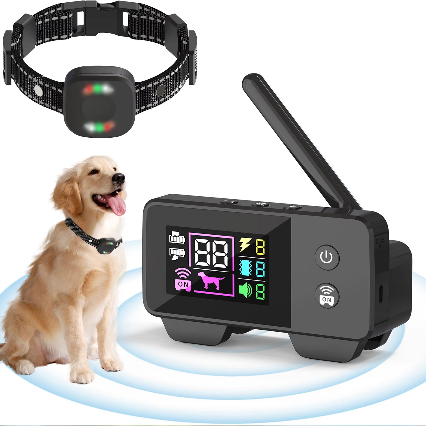 Ewerydays | Ultimatives Sicherheits 1.574,8 Fuß Wireless Hundezaun-System mit wiederaufladbarem, wasserdichtem Halsband