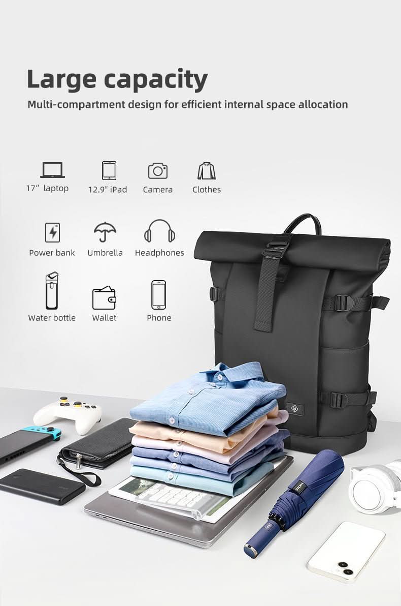 Ewerydays | Erweiterbarer Outdoor-Rucksack mit großem Volumen & Laptopfach