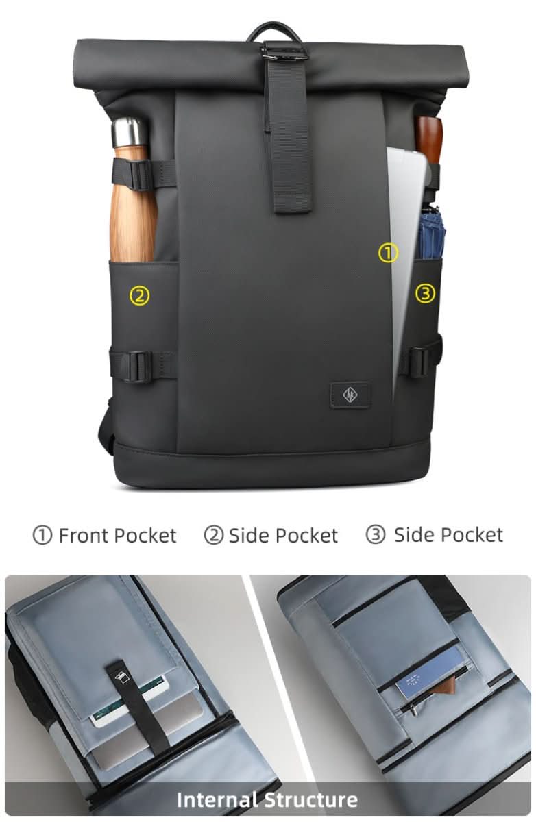 Ewerydays | Erweiterbarer Outdoor-Rucksack mit großem Volumen & Laptopfach