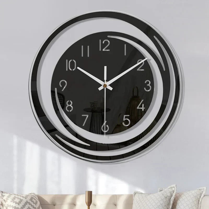 Ewerydays | Moderne Schwarze Wanduhr aus Acryl - ScandiTime