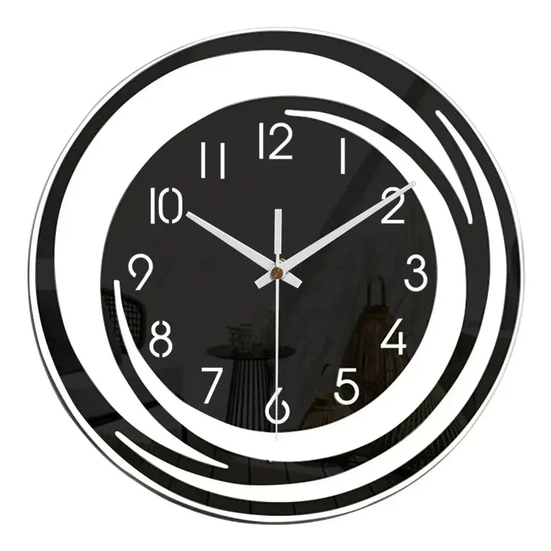 Ewerydays | Moderne Schwarze Wanduhr aus Acryl - ScandiTime