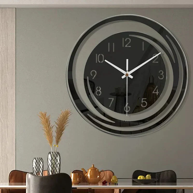 Ewerydays | Moderne Schwarze Wanduhr aus Acryl - ScandiTime