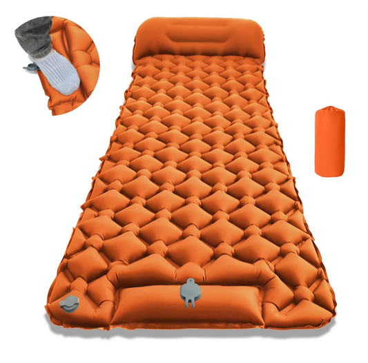 Ewerydays | Ultra-Comfort Luftmatratze für Camping mit integriertem Kopfkissen und Pumpe