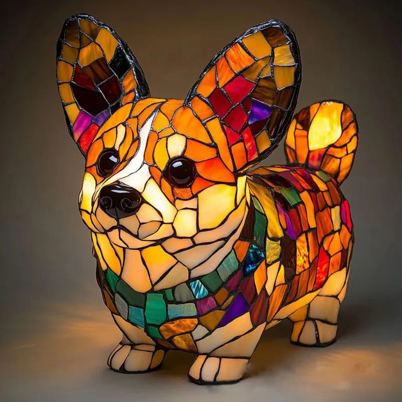 Ewerydays | Hundelampe Corgi Glanzlicht – Kreative LED Außenlampe mit Hundemotiv für Garten & Balkon