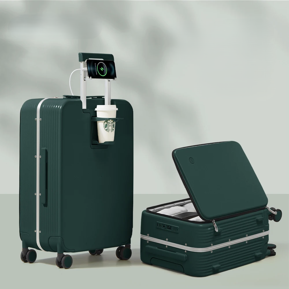 Ewerydays | Aluminiumrahmen-Hartschalenkoffer mit USB-Port – Turin