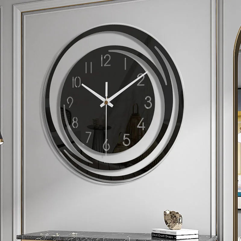 Ewerydays | Moderne Schwarze Wanduhr aus Acryl - ScandiTime