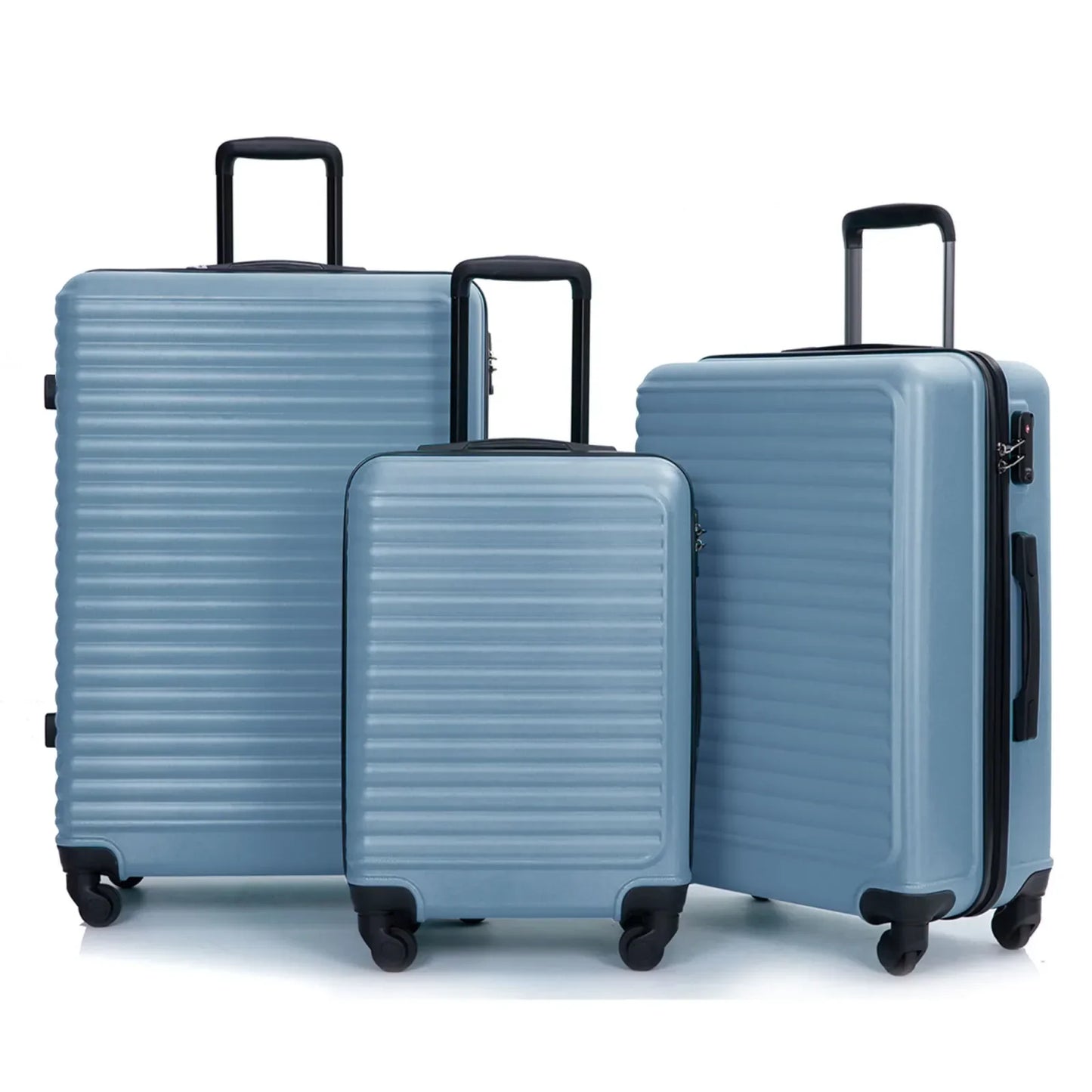 Ewerydays | 3-Teiliges Blaues ABS-Hartschalenkofferset – Belgrado