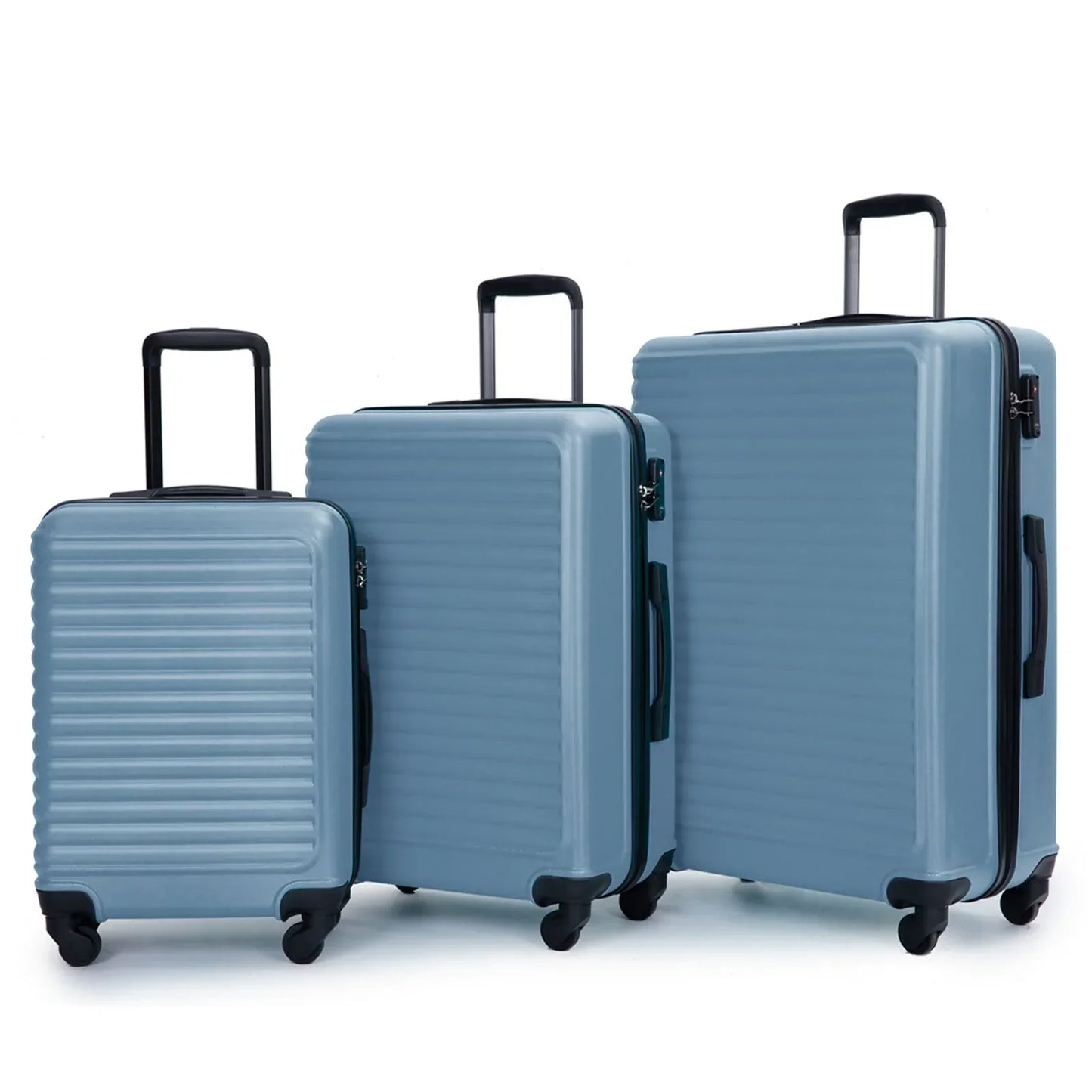 Ewerydays | 3-Teiliges Blaues ABS-Hartschalenkofferset – Belgrado