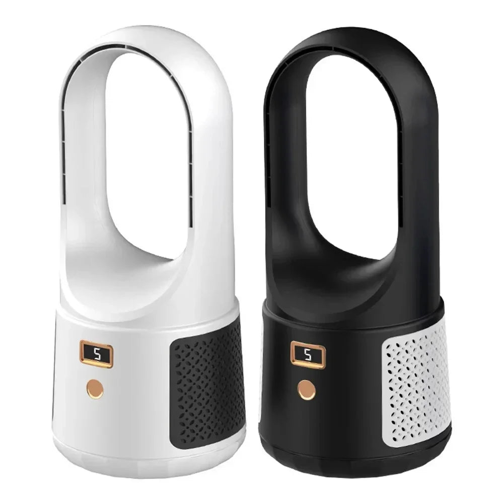 Ewerydays | Bladeless Tischventilator – Kompakter, Kabelloser USB-Ventilator ohne Rotor für Schlafzimmer & Büro