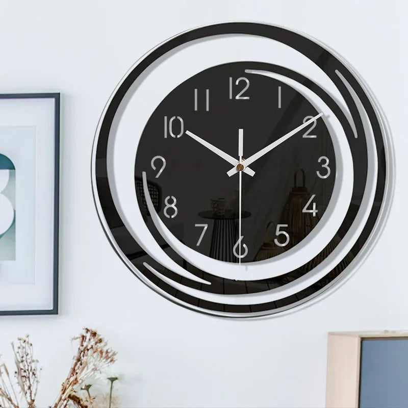 Ewerydays | Moderne Schwarze Wanduhr aus Acryl - ScandiTime