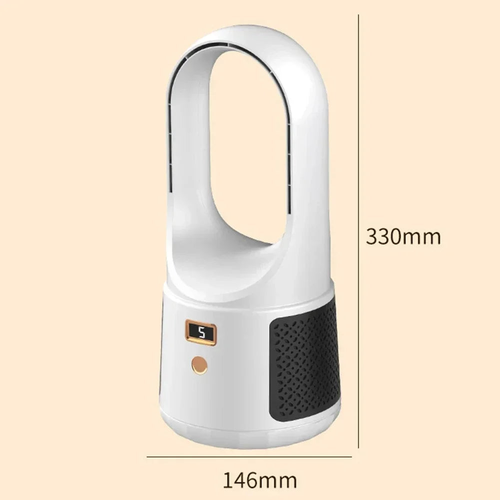 Ewerydays | Bladeless Tischventilator – Kompakter, Kabelloser USB-Ventilator ohne Rotor für Schlafzimmer & Büro