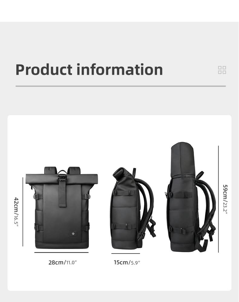 Ewerydays | Erweiterbarer Outdoor-Rucksack mit großem Volumen & Laptopfach