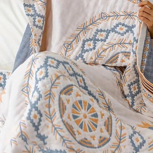 Ewerydays | Baumwolldecke mit Mandala-Muster für Innen- und Außenbereich