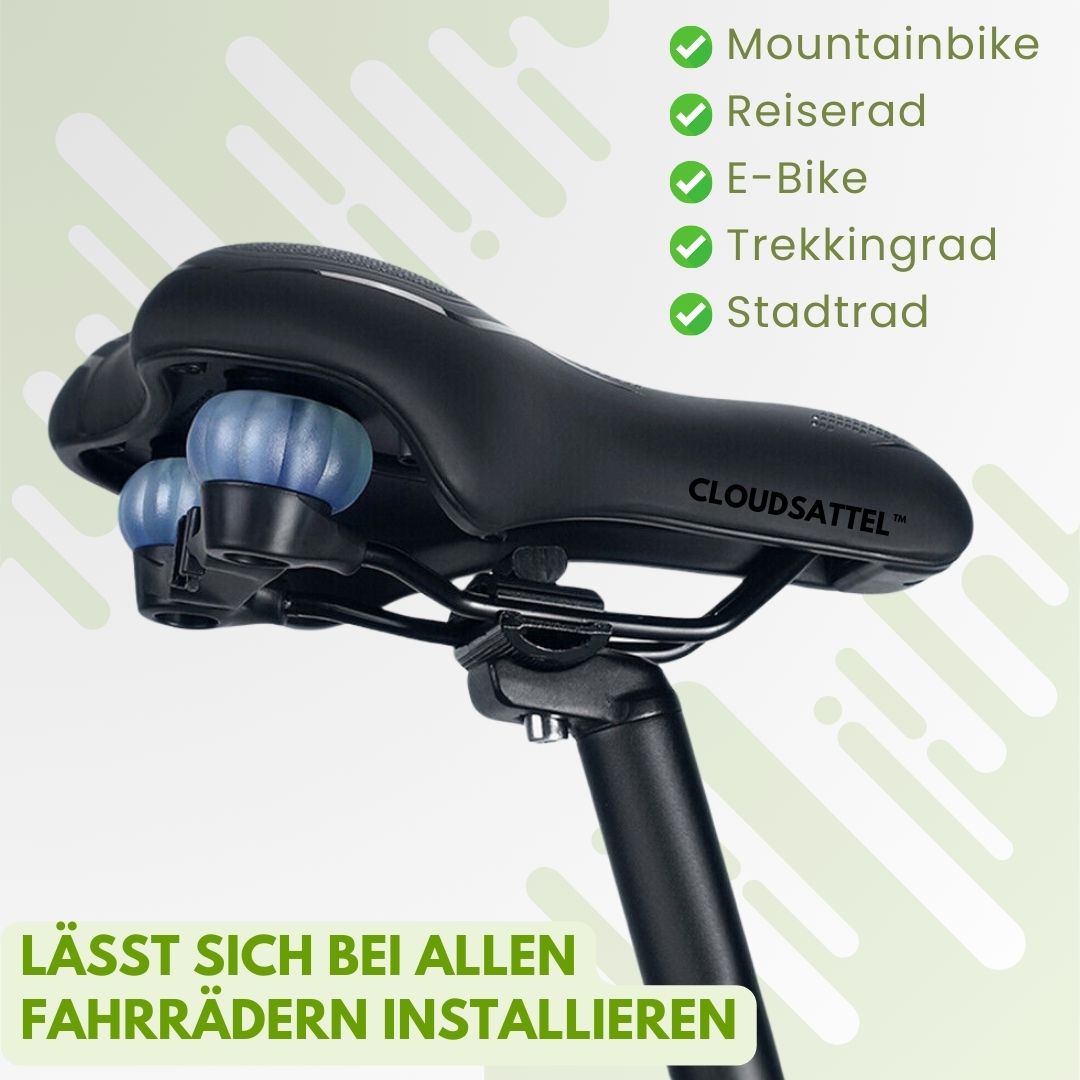 Ewerydays | Cloudsattel - orthopädischer schmerzlindernder Radsattel für alle Fahrräder