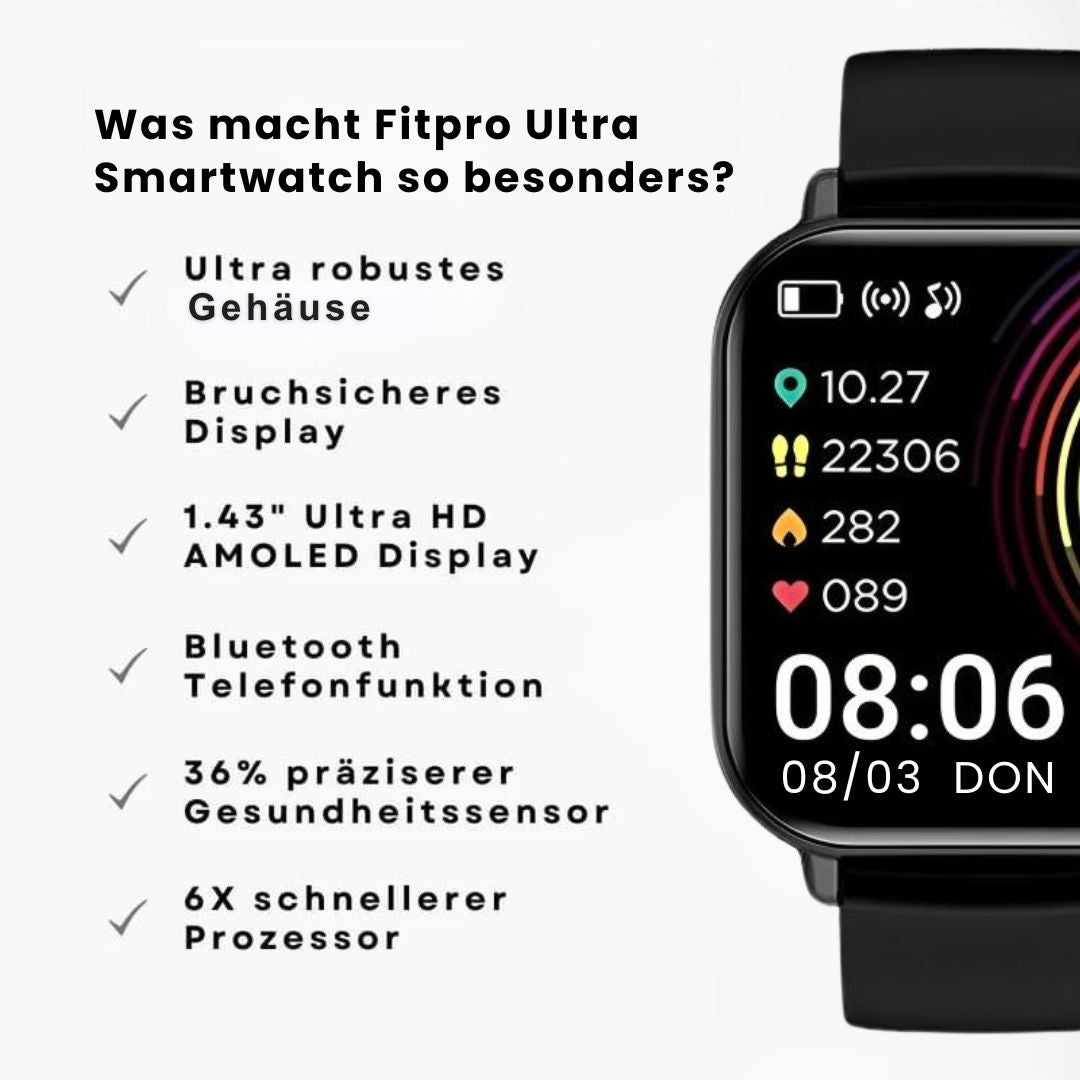 Ewerydays | Fitpro Ultra - Gesundheits-Smartwatch (2025)