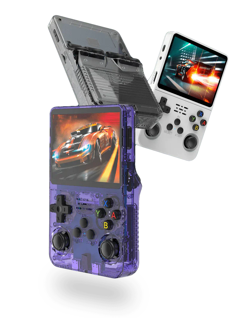 Ewerydays | Pixora – Retro Handheld Spielkonsole 64GB, 3,5" IPS – für unterwegs
