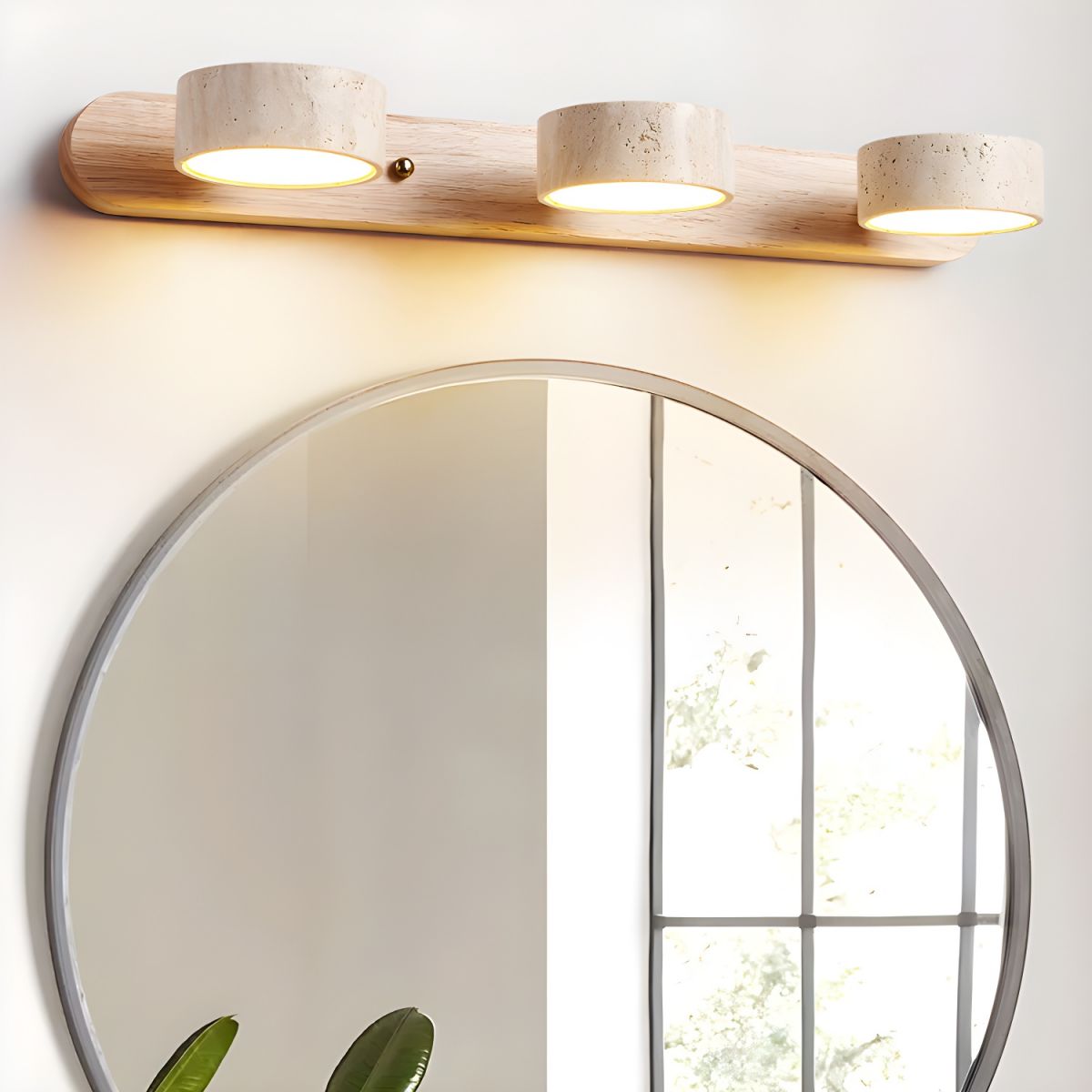 Ewerydays | Travero Duo Wandleuchte – Modern, Doppelarm, Travertin-Optik