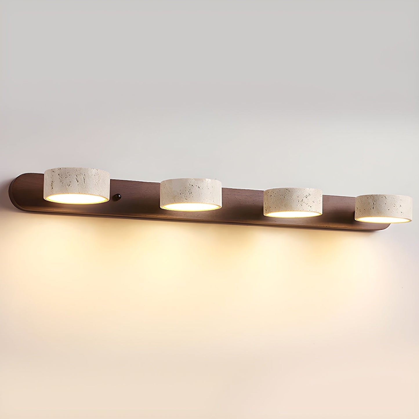 Ewerydays | Travero Duo Wandleuchte – Modern, Doppelarm, Travertin-Optik