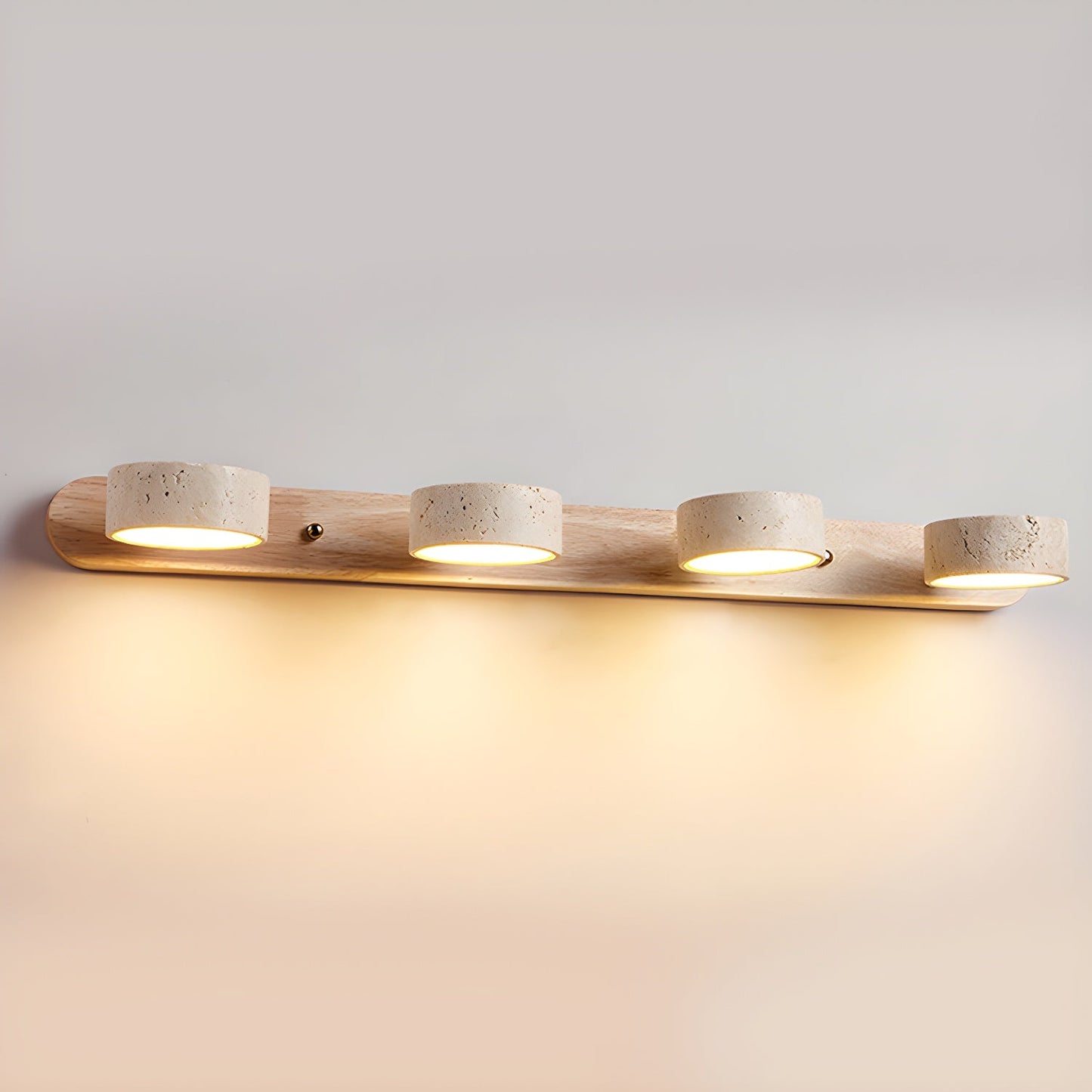 Ewerydays | Travero Duo Wandleuchte – Modern, Doppelarm, Travertin-Optik