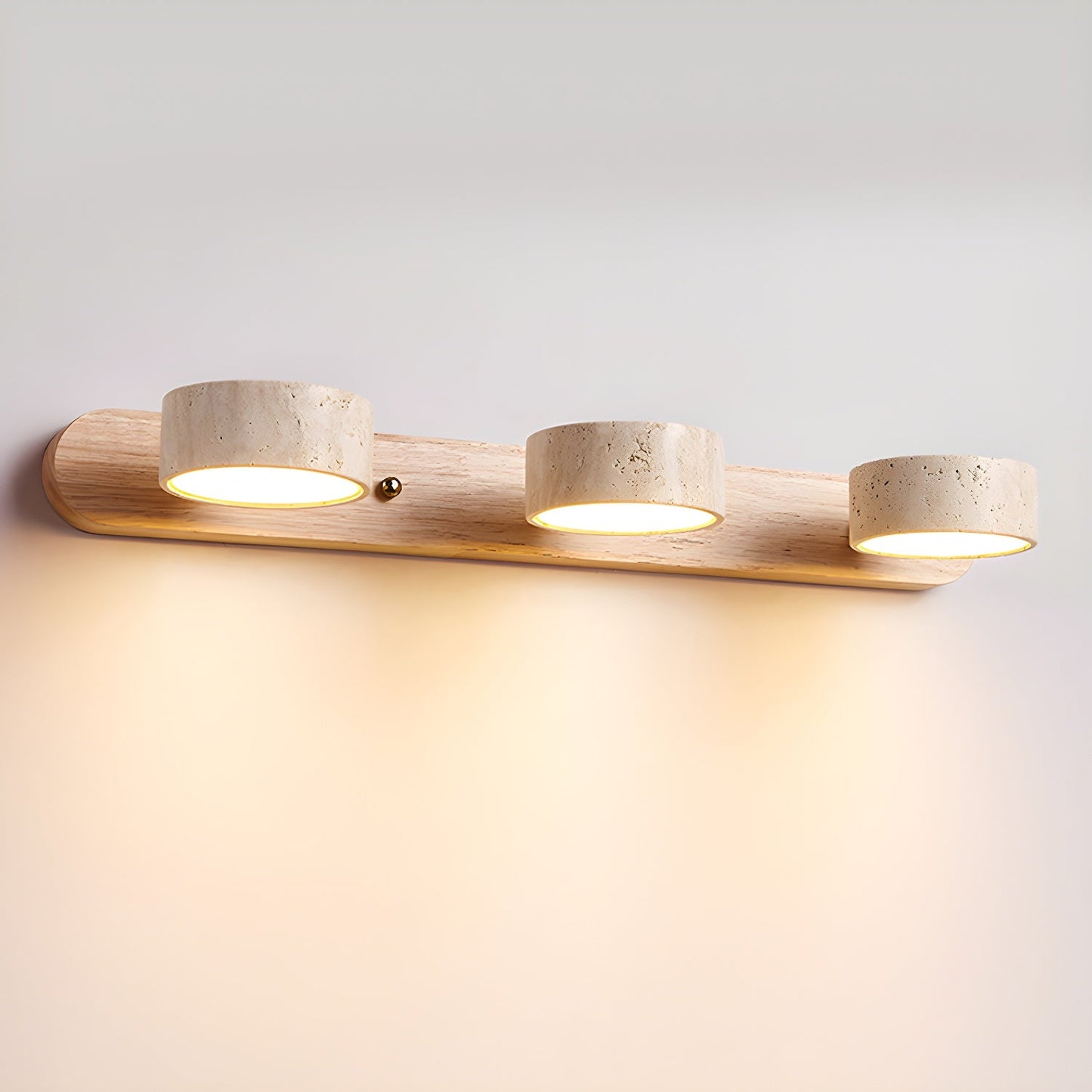 Ewerydays | Travero Duo Wandleuchte – Modern, Doppelarm, Travertin-Optik