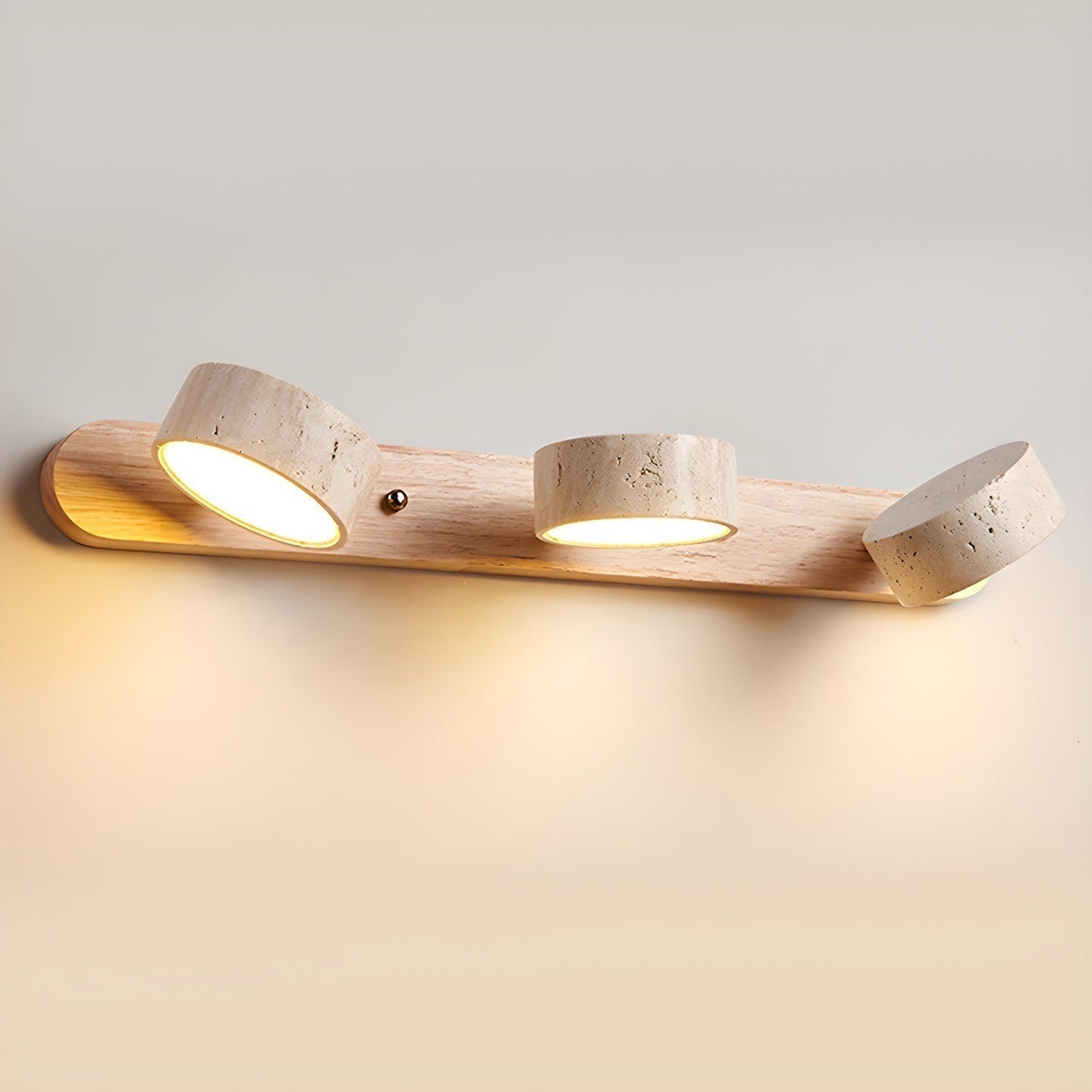 Ewerydays | Travero Duo Wandleuchte – Modern, Doppelarm, Travertin-Optik