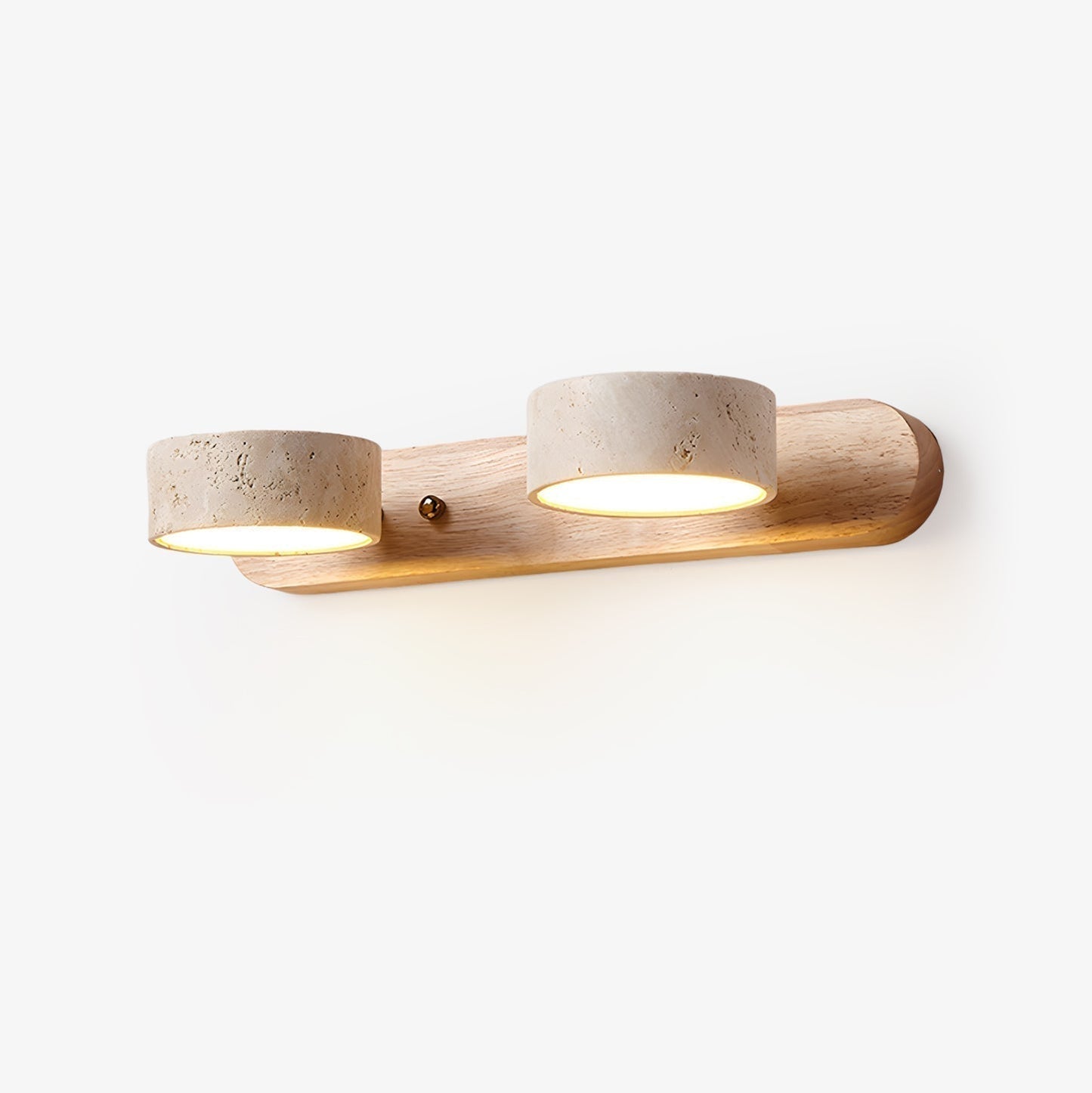 Ewerydays | Travero Duo Wandleuchte – Modern, Doppelarm, Travertin-Optik