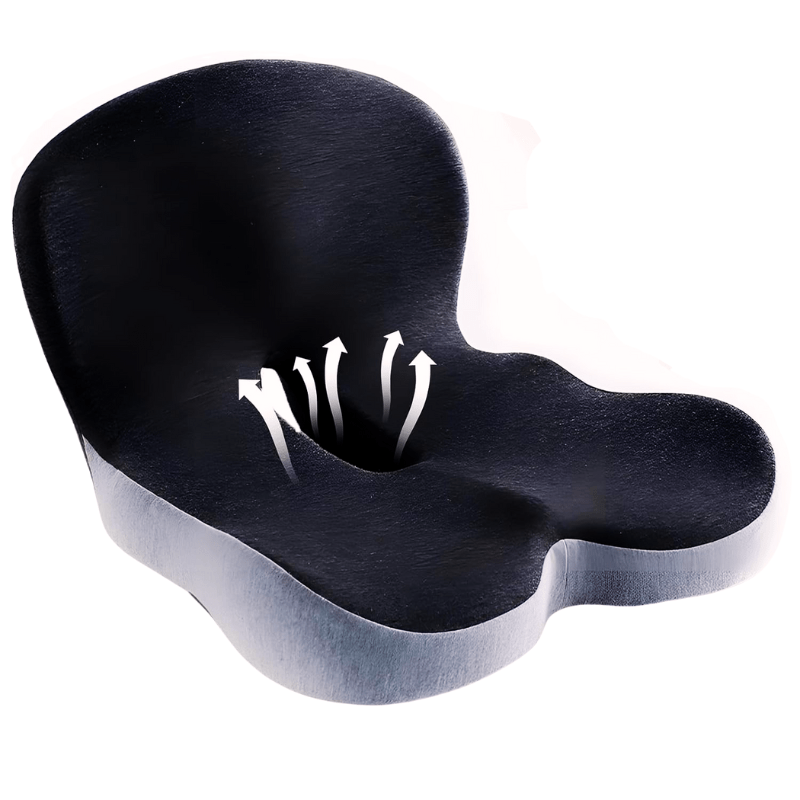 Ewerydays | Ergonomisches Sitzkissen mit Lendenstütze für Büro, Auto & Reisen