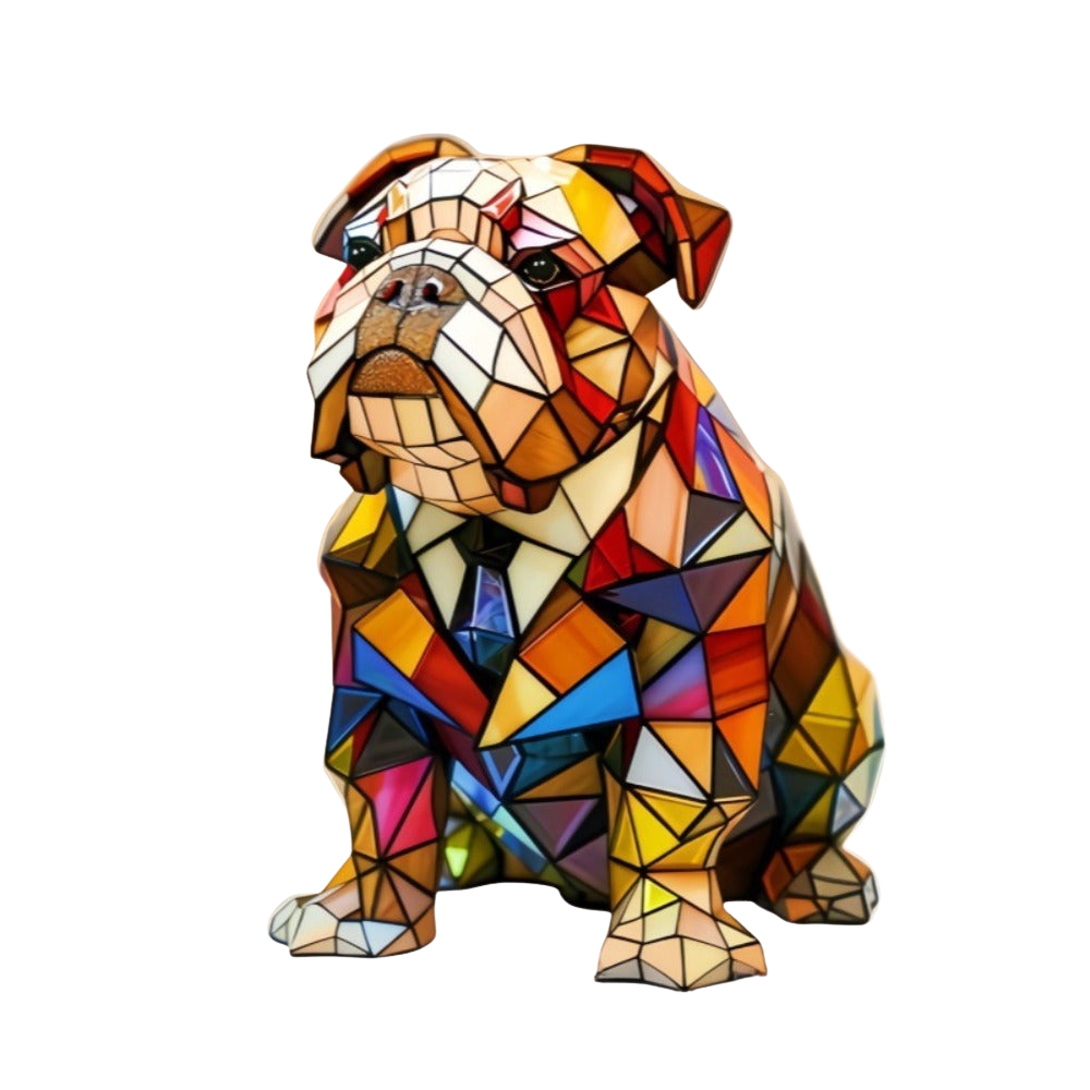 Ewerydays | Hundelampe Bulldog Eleganz – Art Deco LED Lampe mit Hundemotiv für Wohnzimmer & Büro