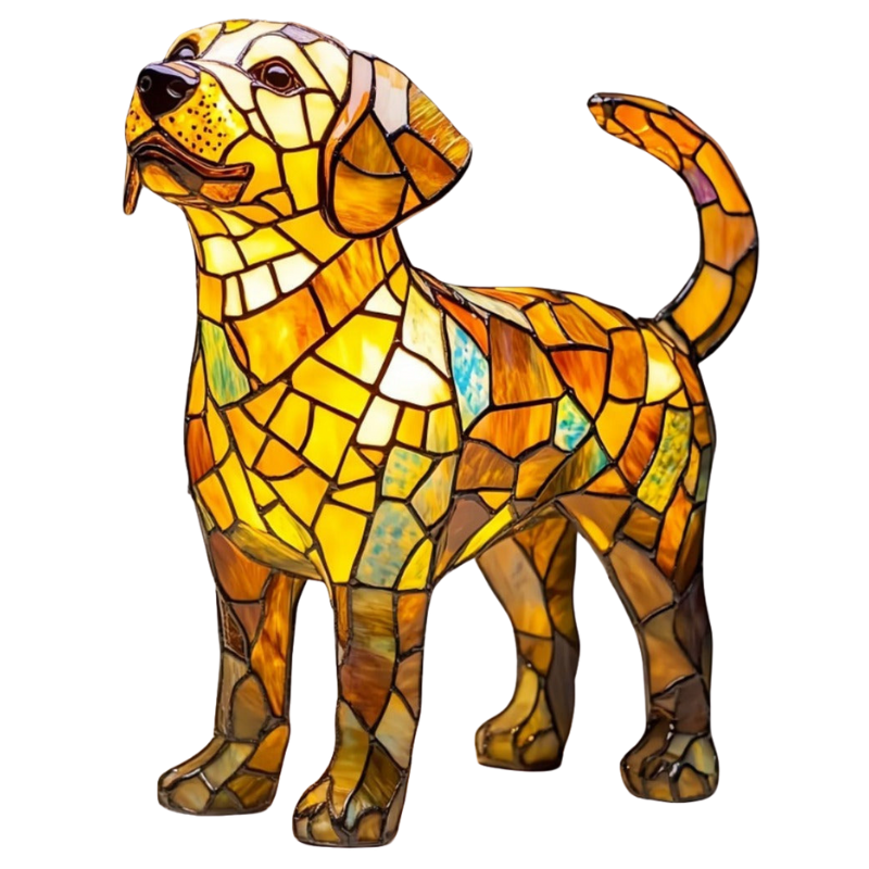 Ewerydays | Hundelampe Golden Labrador – Elegante LED-Gartenlampe mit Tiermotiv