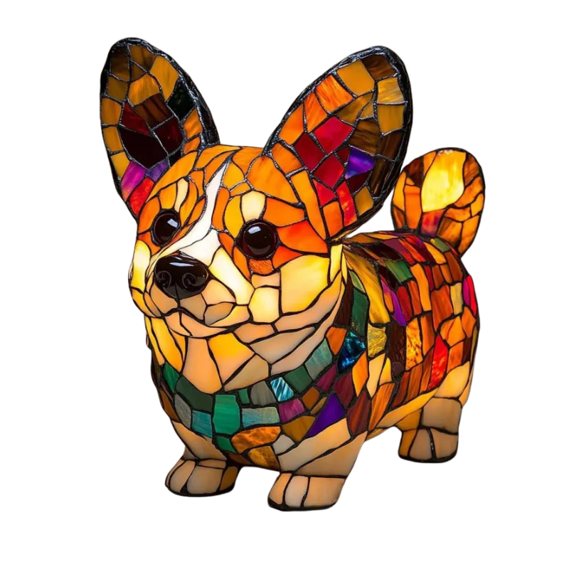 Ewerydays | Hundelampe Corgi Glanzlicht – Kreative LED Außenlampe mit Hundemotiv für Garten & Balkon