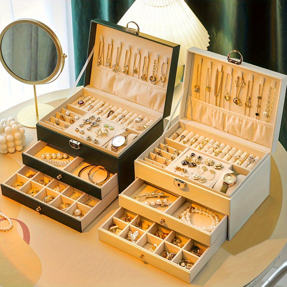 Ewerydays | Velvique - Luxus Leder Schmuck Organizer Box