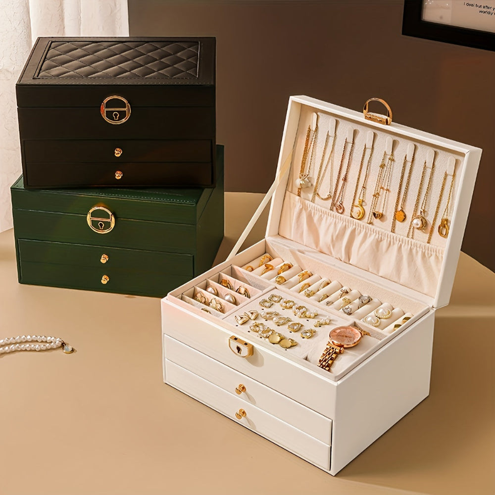 Ewerydays | Velvique - Luxus Leder Schmuck Organizer Box