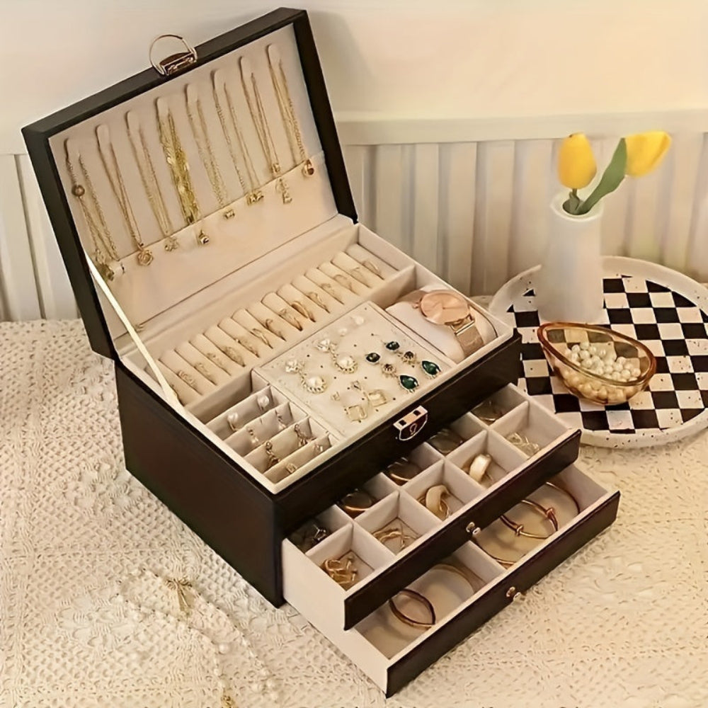 Ewerydays | Velvique - Luxus Leder Schmuck Organizer Box