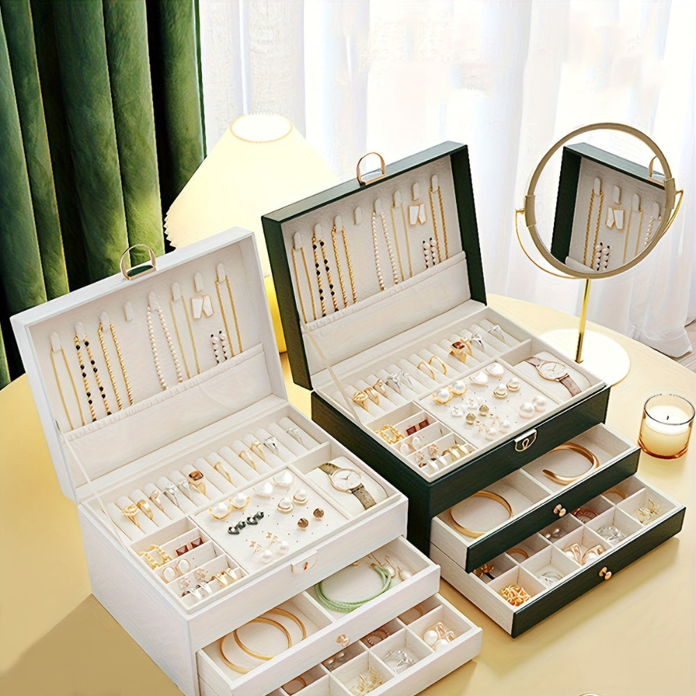 Ewerydays | Velvique - Luxus Leder Schmuck Organizer Box