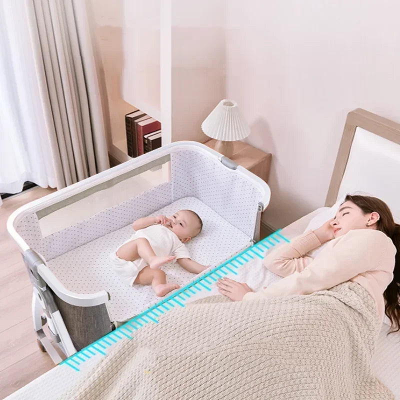 Ewerydays | Nuvella – Verstellbares Babybett klappbar & sicher – Zuhause & unterwegs