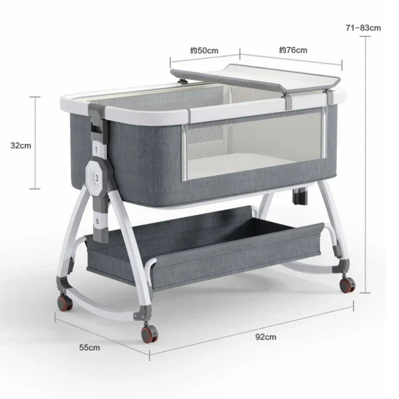 Ewerydays | Nuvella – Verstellbares Babybett klappbar & sicher – Zuhause & unterwegs