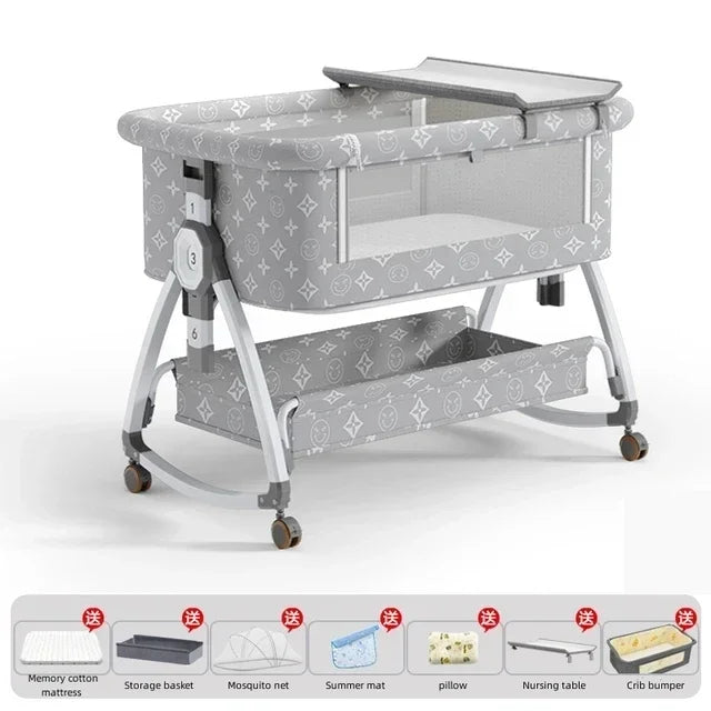 Ewerydays | Nuvella – Verstellbares Babybett klappbar & sicher – Zuhause & unterwegs