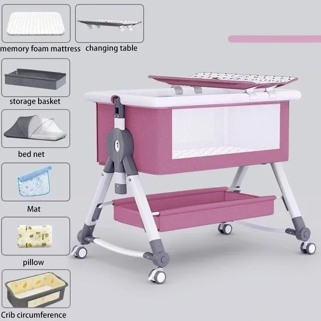 Ewerydays | Nuvella – Verstellbares Babybett klappbar & sicher – Zuhause & unterwegs