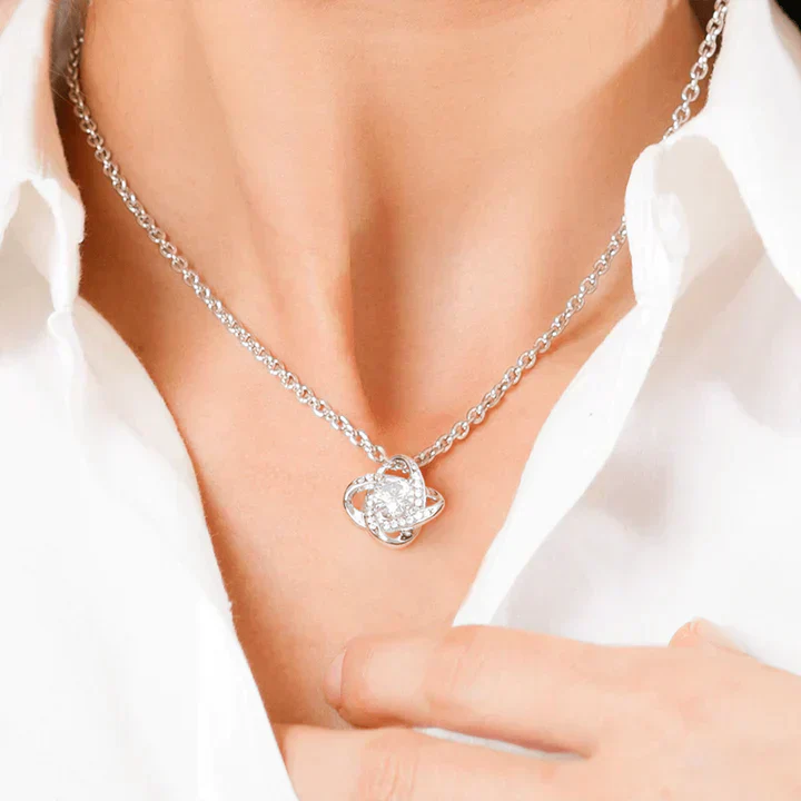 Ewerydays | White Gold Necklace - With Real Rose - To My Love