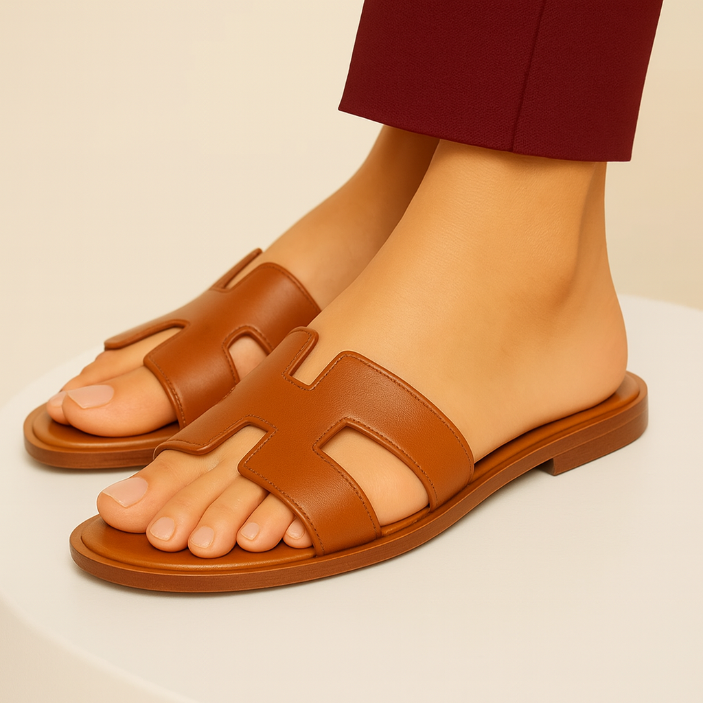 Ewerydays | Damen Slip On Sandalen Flach Bequem Breite Passform