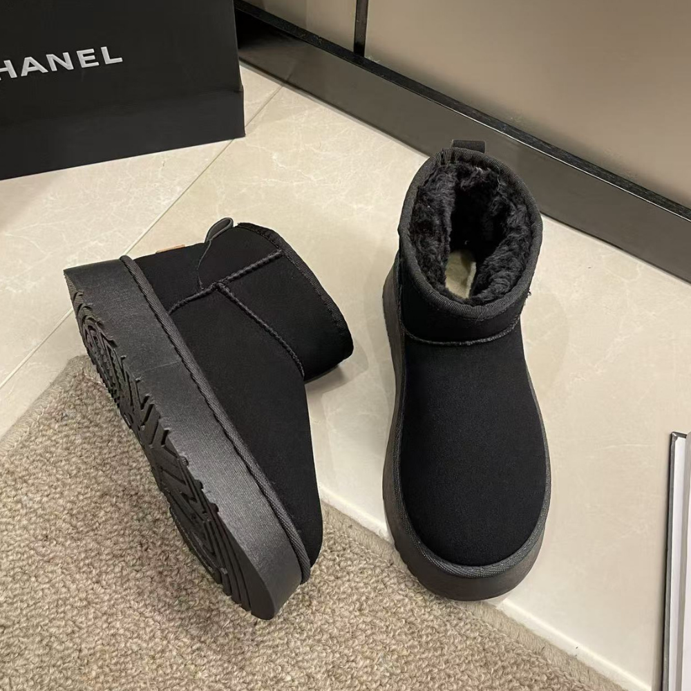 Ewerydays | Damen Trend Plateaustiefel Warm Fell Komfort Passform