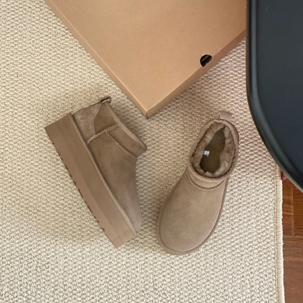 Ewerydays | Damen Plateaustiefel Fellfutter Stilvoll Komfort